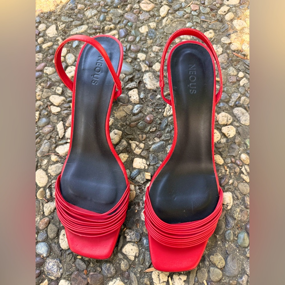 Neous red heels 40